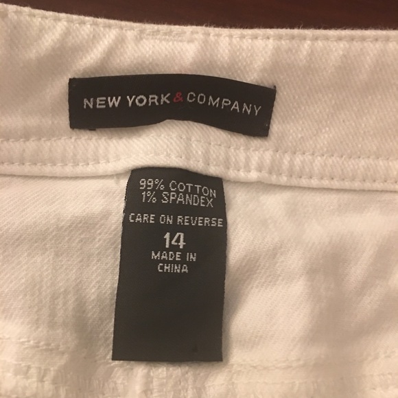 New York & Co White Jean Skirt - Picture 3 of 3
